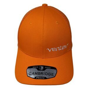 Ventev 2000 Cambridge Snapback Trucker Hat Orange OS Adjustable Mesh Pit Bull